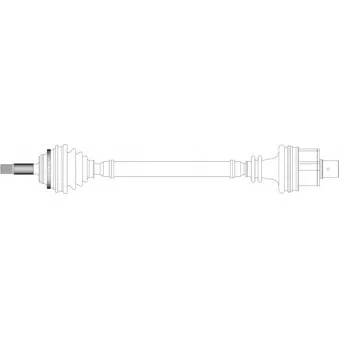 Arbre de transmission avant droit GENERAL RICAMBI RE3139