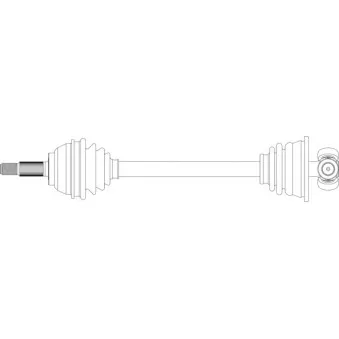 Arbre de transmission avant gauche GENERAL RICAMBI RE3145