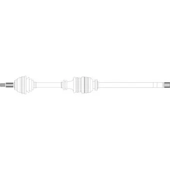Arbre de transmission avant droit GENERAL RICAMBI RE3146