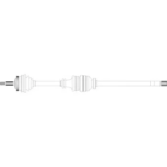 Arbre de transmission avant droit GENERAL RICAMBI RE3148
