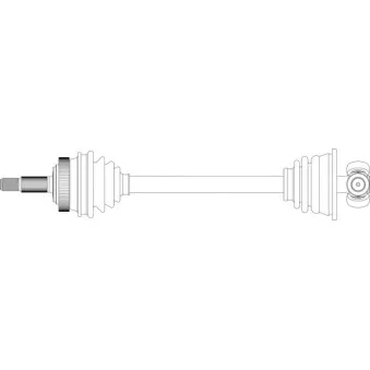 Arbre de transmission avant gauche GENERAL RICAMBI RE3151