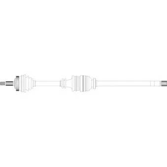 Arbre de transmission avant droit GENERAL RICAMBI RE3152