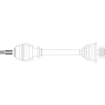 Arbre de transmission avant gauche GENERAL RICAMBI RE3153