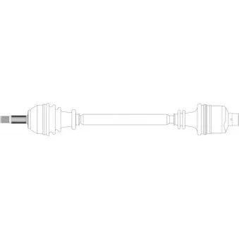 Arbre de transmission avant droit GENERAL RICAMBI RE3163