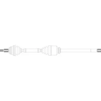 Arbre de transmission avant droit GENERAL RICAMBI RE3167