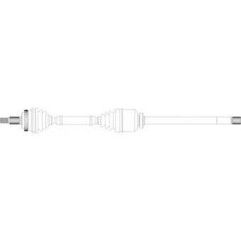 Arbre de transmission avant droit GENERAL RICAMBI RE3169