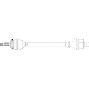 Arbre de transmission avant droit GENERAL RICAMBI RE3184
