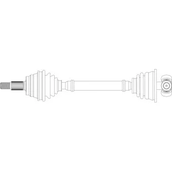 Arbre de transmission avant gauche GENERAL RICAMBI RE3185