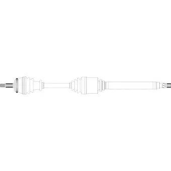 Arbre de transmission avant droit GENERAL RICAMBI RE3194