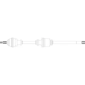 Arbre de transmission avant droit GENERAL RICAMBI RE3196