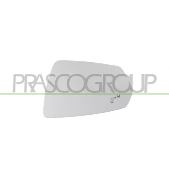 Verre de rétroviseur, rétroviseur extérieur PRASCO VG0257534