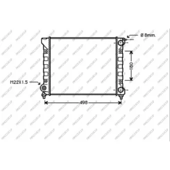 Radiateur, refroidissement du moteur PRASCO VG026R014