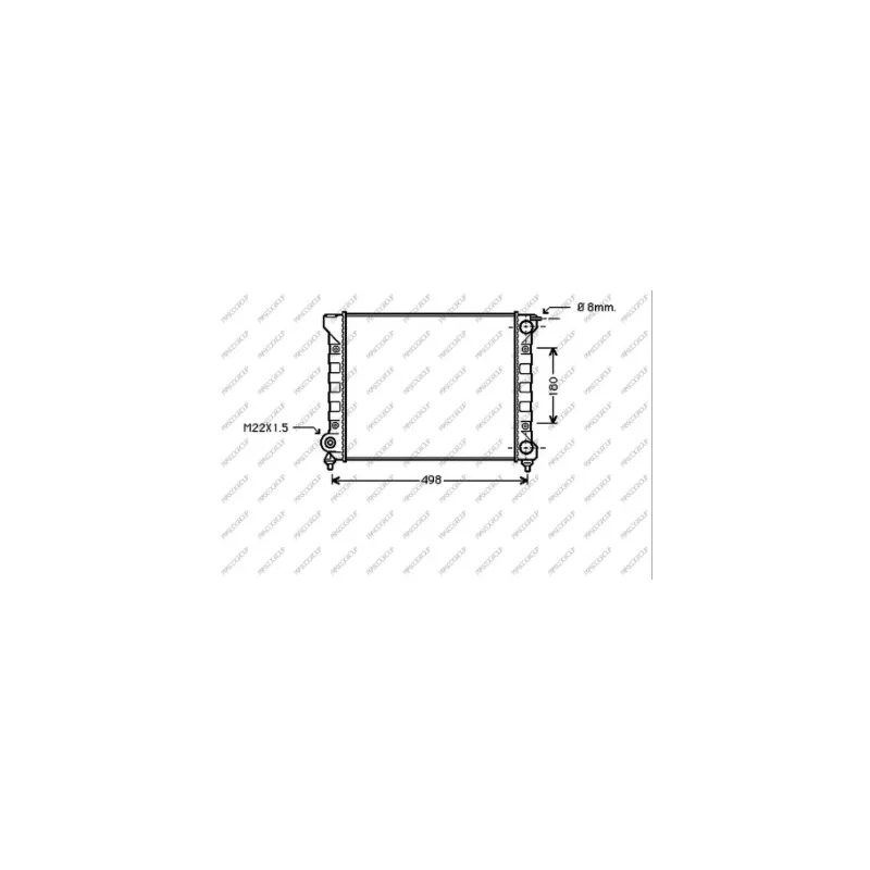 Radiateur, refroidissement du moteur PRASCO VG026R014
