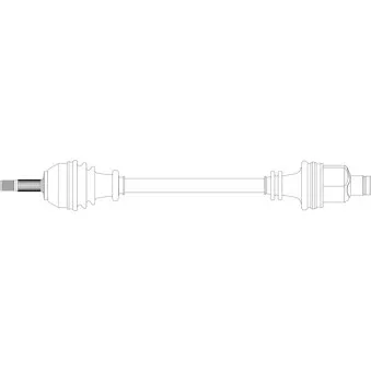 Arbre de transmission avant droit GENERAL RICAMBI RE3212