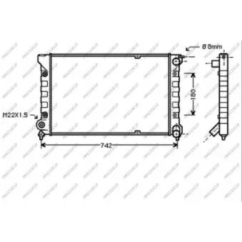 Radiateur, refroidissement du moteur PRASCO VG028R003