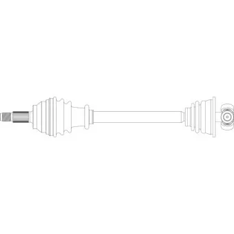 Arbre de transmission avant gauche GENERAL RICAMBI RE3221