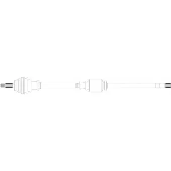 Arbre de transmission avant droit GENERAL RICAMBI RE3222