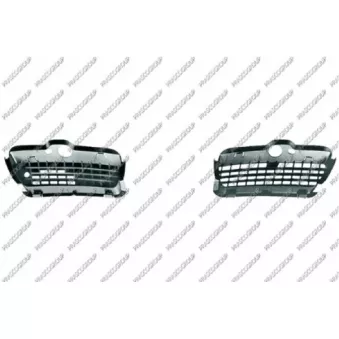 Grille de ventilation, pare-chocs avant gauche PRASCO VG0322124