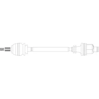 Arbre de transmission avant droit GENERAL RICAMBI RE3230