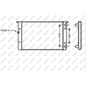 Radiateur, refroidissement du moteur PRASCO VG032R006