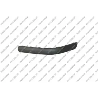 Baguette et bande protectrice, pare-chocs arrière gauche PRASCO VG0341254