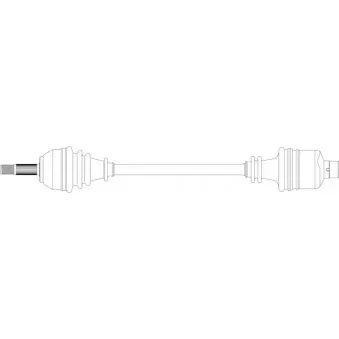 Arbre de transmission avant droit GENERAL RICAMBI RE3237