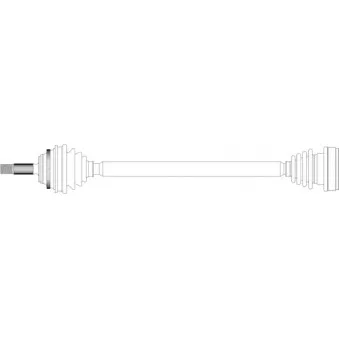 Arbre de transmission avant droit GENERAL RICAMBI RE3241