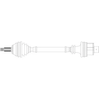 Arbre de transmission avant droit GENERAL RICAMBI RE3245