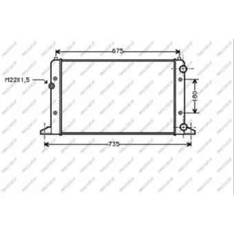 Radiateur, refroidissement du moteur PRASCO VG034R004