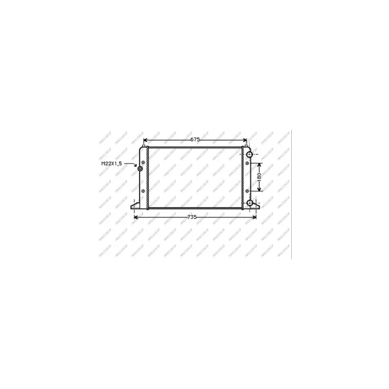 Radiateur, refroidissement du moteur PRASCO VG034R004