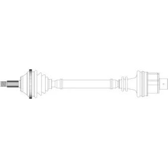 Arbre de transmission avant droit GENERAL RICAMBI RE3247