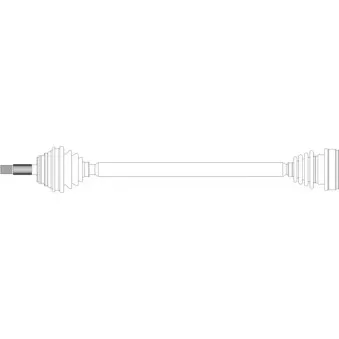 Arbre de transmission avant droit GENERAL RICAMBI RE3252