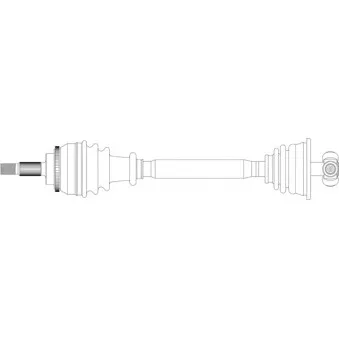 Arbre de transmission avant gauche GENERAL RICAMBI RE3257