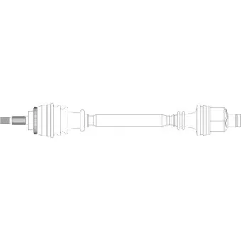 Arbre de transmission avant droit GENERAL RICAMBI RE3258