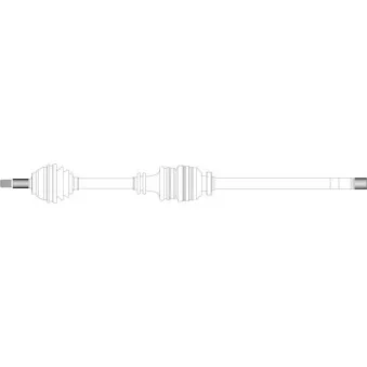 Arbre de transmission avant droit GENERAL RICAMBI RE3272