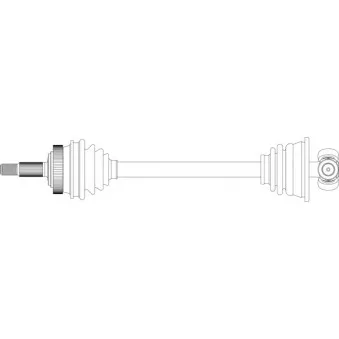 Arbre de transmission avant gauche GENERAL RICAMBI RE3273