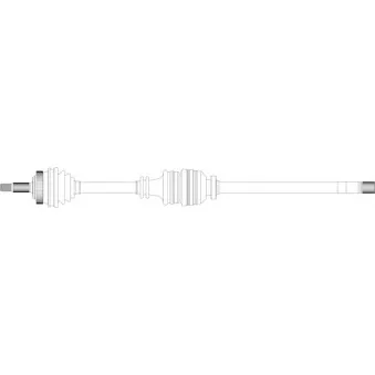 Arbre de transmission avant droit GENERAL RICAMBI RE3274