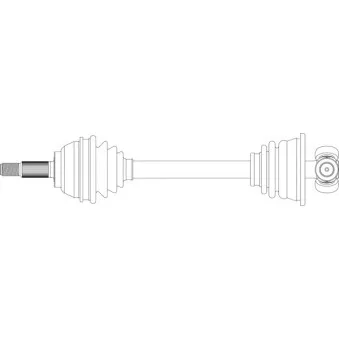 Arbre de transmission avant gauche GENERAL RICAMBI RE3281