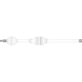 Arbre de transmission avant droit GENERAL RICAMBI RE3282