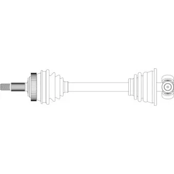Arbre de transmission avant gauche GENERAL RICAMBI RE3283