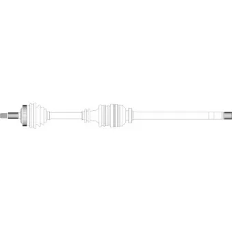 Arbre de transmission avant droit GENERAL RICAMBI RE3284