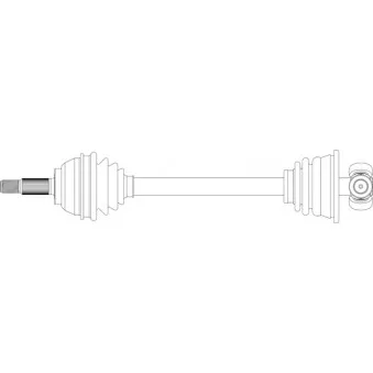 Arbre de transmission avant gauche GENERAL RICAMBI RE3285