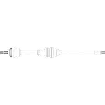 Arbre de transmission avant droit GENERAL RICAMBI RE3288