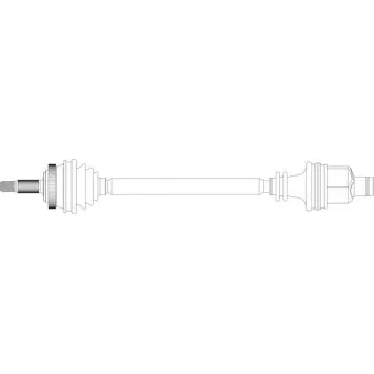 Arbre de transmission avant droit GENERAL RICAMBI RE3295