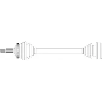 Arbre de transmission avant gauche GENERAL RICAMBI RE3299