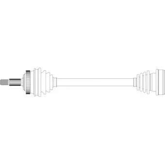 Arbre de transmission avant droit GENERAL RICAMBI RE3300