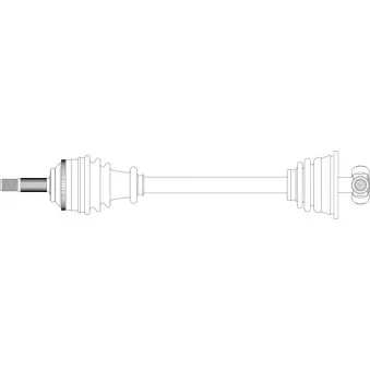 Arbre de transmission avant gauche GENERAL RICAMBI RE3301