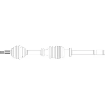 Arbre de transmission avant droit GENERAL RICAMBI RE3304