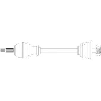 Arbre de transmission avant gauche GENERAL RICAMBI RE3307