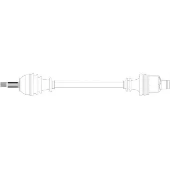 Arbre de transmission avant droit GENERAL RICAMBI RE3308